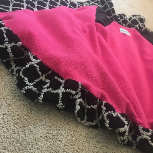 Pink & Black Girl Thick Coat - Picture 11 of 11